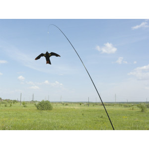 Dynamic bird repeller "SITITEK PREDATOR" with a 4.5 m telescopic flagpole