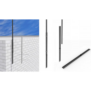 Telescopic flagpole 7m for dynamic bird repeller "SITITEK PREDATOR"