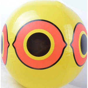 Vinyl 3D ball with eyes of a predator