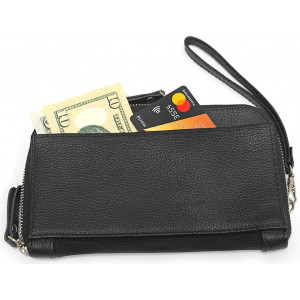 Leather clutch bag for BugHunter BDA-2 Ultrasonic and BDA-3 Voices