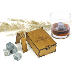 Stones for whiskey with tongs "WhiStone S" (9 stones)