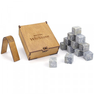Stones for whiskey with tongs "WhiStone M" (12 stones)